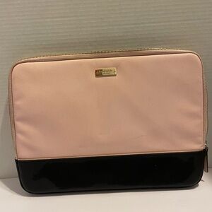 Kate Spade New York Pink and Black Laptop Sleeve